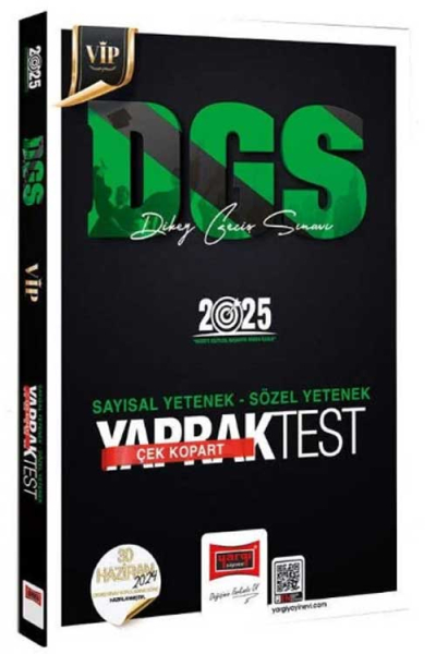 2025 DGS VİP Sayısal-Sözel Yetenek Çek Kopart Yaprak Test Yargı Yayınevi Vega Efsanesi