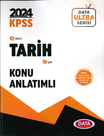 2024 KPSS Ultra Serisi Tarih Konu Anlatımlı Data Yayınları Vega Efsanesi