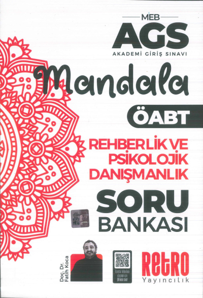 2025 MEB AGS Rehberlik ve Psikolojik Danışmanlık Mandala Soru Bankası Retro Kitap Vega Efsanesi