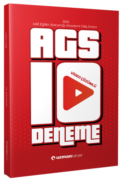 2025 MEB-AGS 10 Deneme Çözümlü Uzman Kariyer Yayınları Vega Efsanesi