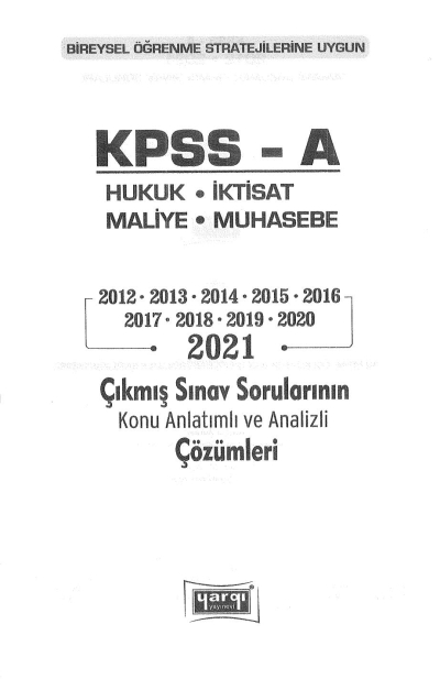 HUKUK İKTİSAT MALİYE MUHASEBE ÇIKMIŞ SORULAR 2012-2021 Vega Efsanesi
