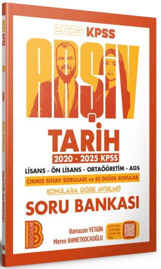 2026 KPSS Arşiv Tarih Soru Bankası Benim Hocam Yayınları Vega Efsanesi