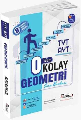 Alternatif Yayınları TYT-AYT 0'dan Kolay Geometri Soru Bankası Vega Efsanesi
