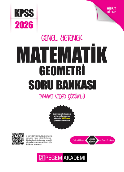 MATEMATİK 2026 KPSS Genel Yetenek Genel Kültür Soru Bankası Modüler Çözümlü Pegem Akademi Yayınları Vega Efsanesi