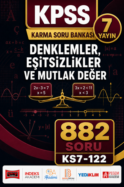 Denklemler, Eşitsizlikler ve Mutlak Değer 7 Yayın 882 Soru Vega Efsanesi
