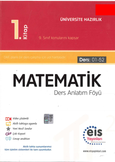 YKS Matematik 1. Kitap Ders Anlatım Föyü (Ders 01-52) Vega Efsanesi