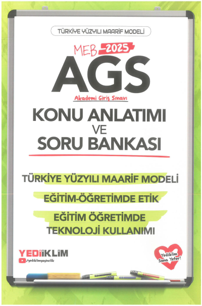 MEB-AGS Konu Anlatımı ve Soru Bankası Türkiye Yüzyılı Maarif Modeli Eğitim Öğretimde Etik Eğitim Öğretimde Teknoloji Kullanımı Yediiklim Yayınları Vega Efsanesi