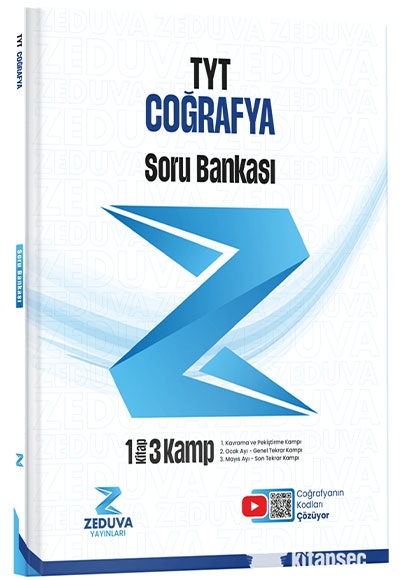 Coğrafyanın Kodları TYT Coğrafya 1 Kitap 3 Kamp Soru Bankası Zeduva Yayınları Vega Efsanesi