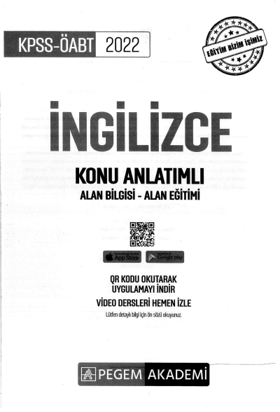 İNGİLİZCE KONU ANLATIMLI ALAN BİLGİSİ-ALAN EĞİTİMİ Vega Efsanesi
