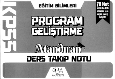 PROGRAM GELİŞTİRME ATANDIRAN DERS TAKİP NOTU