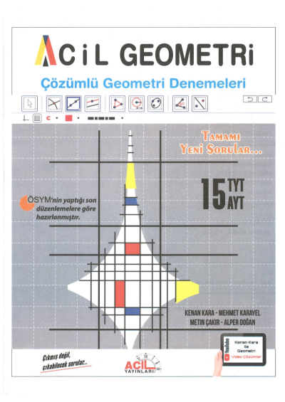 TYT AYT Acil Geometri 15 Çözümlü Denemeleri Vega Efsanesi