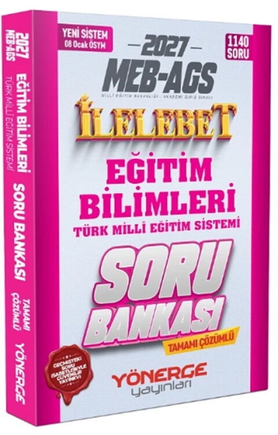 MEB AGS Eğitim Bilimleri ve Türk Milli Eğitim Sistemi İlelebet Soru Bankası Yönerge Yayınları Vega Efsanesi
