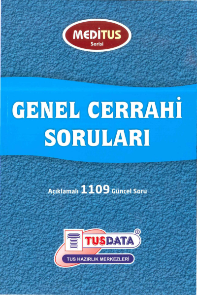 Genel Cerrahi Soruları Açıklamalı 1109 Soru Meditus Serisi TUSDATA Vega Efsanesi