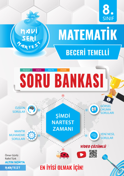 8. Sınıf Mavi Matematik Nar Tanesi Prestij Soru Bankası Nartest Yayınları Vega Efsanesi