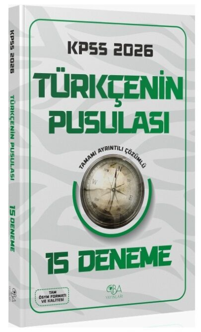 2026 KPSS Türkçenin Pusulası 15 Deneme CBA Yayınları Vega Efsanesi