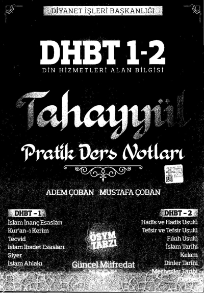 TAHAYYÜL PRATİK DERS NOTLARI DHBT 1-2 Vega Efsanesi