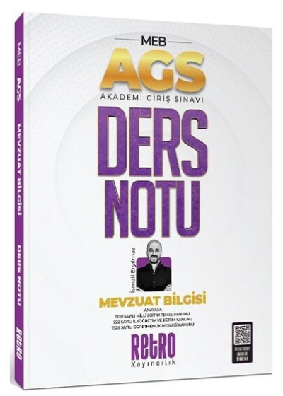 2025 MEB AGS Mevzuat Bilgisi Ders Notu Retro Kitap Vega Efsanesi