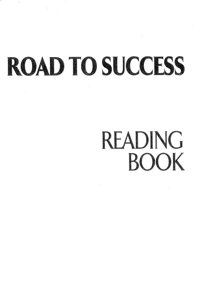 ROAD TO SUCCESS READING BOOK Vega Efsanesi