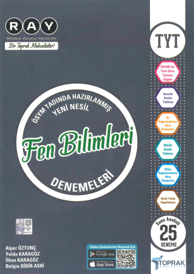 TYT Fen Bilimleri RAY Konu Analizli 25 Deneme Vega Efsanesi