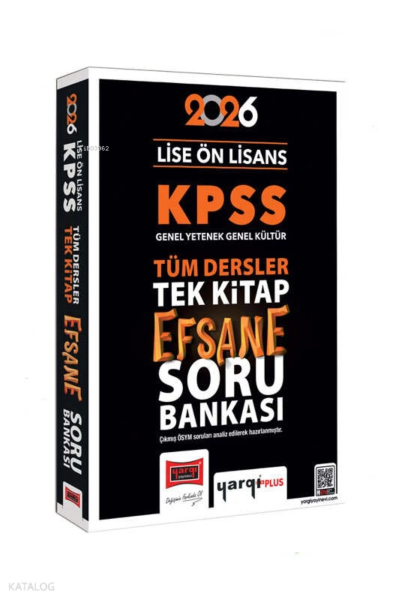 2026 KPSS Lise Ön Lisans Efsane Soru Bankası Tek Kitap Yargı Yayınları