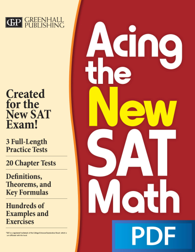 Acing the New SAT Math Vega Efsanesi