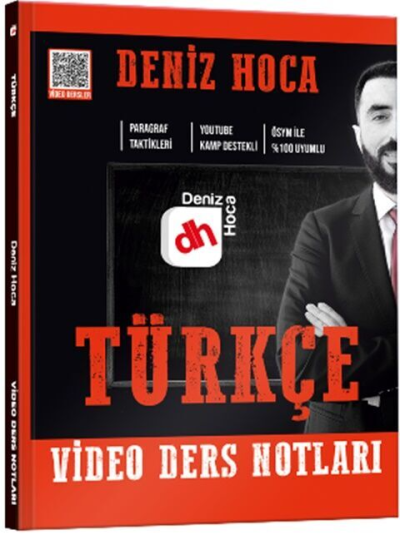 Deniz Hoca Tüm Sınavlar İçin Türkçe Video Ders Kitabı Kr Akademi Yayınları Vega Efsanesi