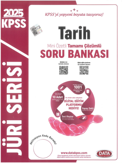 2025 KPSS Jüri Serisi Tarih Mini Özetli Tamamı Çözümlü Soru Bankası Data Yayınları Vega Efsanesi