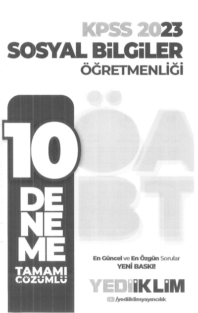 10 DENEME TAMAMI ÇÖZÜMLÜ