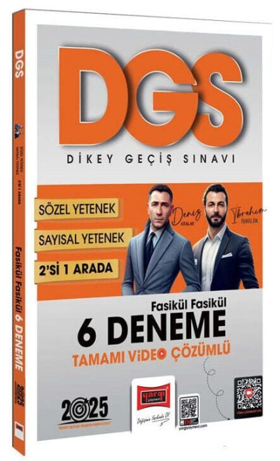 2025 DGS Sayısal-Sözel 2'si Bir Arada Fasikül Fasikül 6 Deneme Tamamı Video Çözümlü Yargı Yayınları Vega Efsanesi