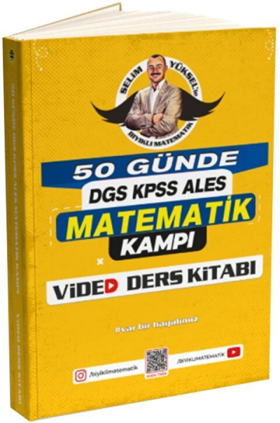 Bıyıklı Matematik 50 Günde DGS KPSS ALES Matematik Kampı Video Ders Kitabı Vega Efsanesi
