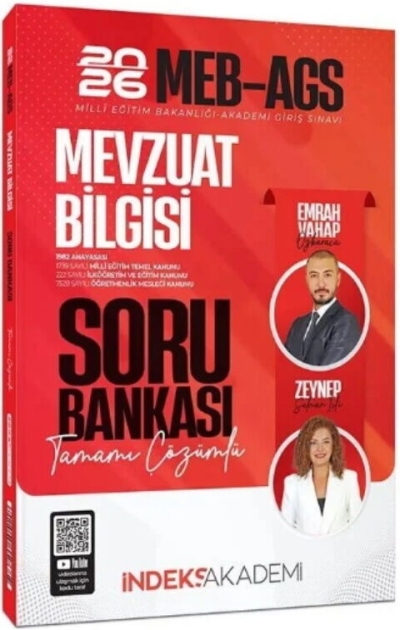 2026 MEB-AGS Mevzuat Bilgisi Soru Bankası Çözümlü İndeks Akademi Yayıncılık Vega Efsanesi