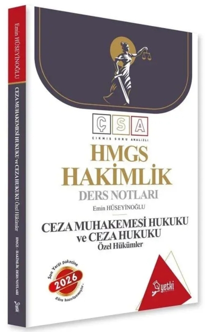 HMGS Hakimlik Ceza Muhakemesi Hukuku ve Ceza Hukuku Özel Hükümler ÇSA Ders Notları Yetki Yayıncılık Vega Efsanesi