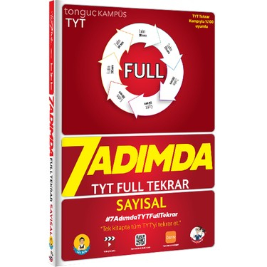 TYT Sayısal 7 Adımda Full Tekrar Soru Bankası Vega Efsanesi