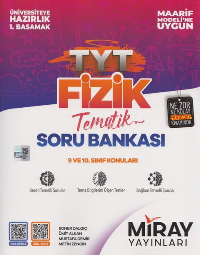 TYT Fizik Maarif Model Tematik Soru Bankası Miray Yayınları Vega Efsanesi