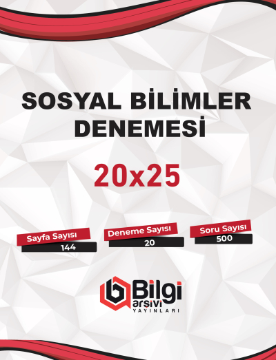 TYT Sosyal Bilimler Denemesi 20x25 Bilgi Arşivi Vega Efsanesi