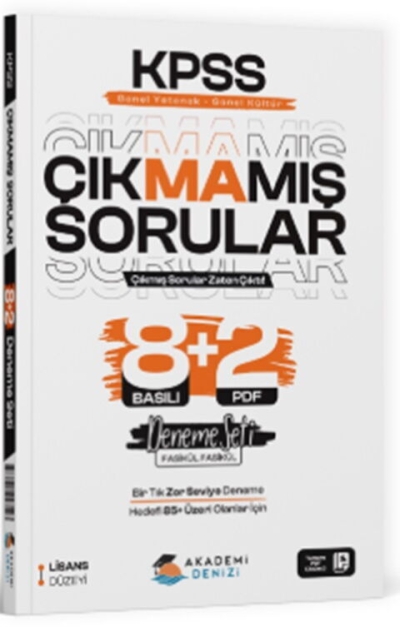 KPSS GYGK Çıkmamış Sorular 8+2 Deneme Seti Akademi Denizi Vega Efsanesi