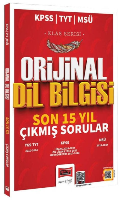 2025 KPSS TYT MSÜ Klas Serisi Orijinal Dil Bilgisi Son 15 Yıl Çıkmış Sorular Yargı Yayınları Vega Efsanesi