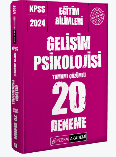 2024 KPSS Eğitim Bilimleri Gelişim Psikolojisi 20 Deneme Vega Efsanesi