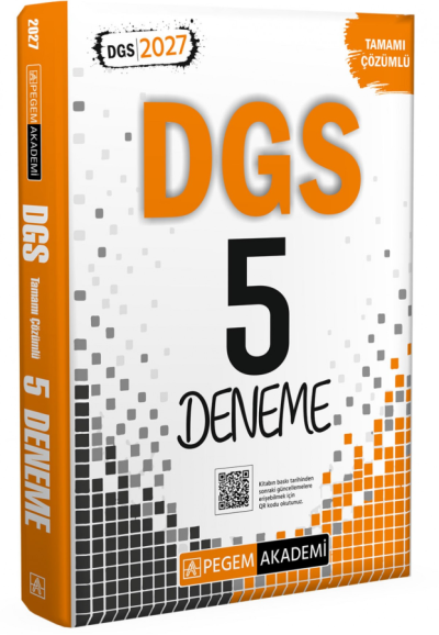 2027 DGS 5 Deneme Çözümlü Pegem Akademi Yayınları Vega Efsanesi