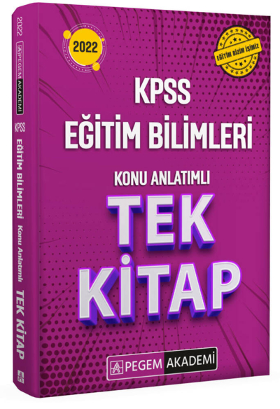 2022 KPSS Eğitim Bilimleri Konu Anlatımlı Tek Kitap Vega Efsanesi