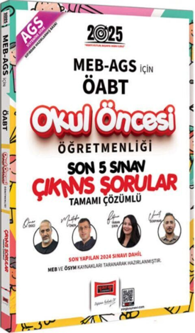 2025 MEB AGS ÖABT Okul Öncesi Öğretmenliği Son 5 Sınav Çıkmış Sorular Yargı Yayınları Vega Efsanesi