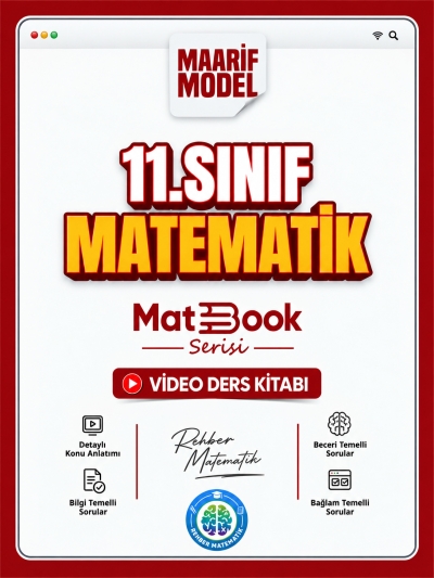 11. Sınıf Matematik Matbook Maarif Model Video Ders Kitabı Rehber Matematik Vega Efsanesi