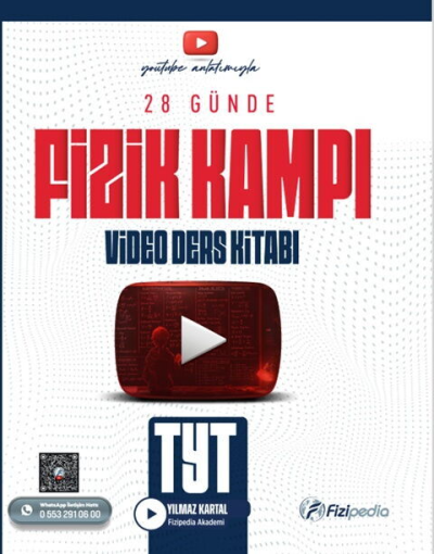 TYT Fizik 28 Günde Video Ders Kitabı Fizipedia Yayınları Vega Efsanesi