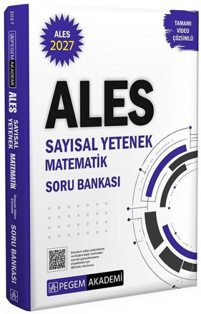 2027 ALES Sayısal Yetenek Matematik Tamamı Video Çözümlü Soru Bankası Pegem Akademi Yayıncılık Vega Efsanesi