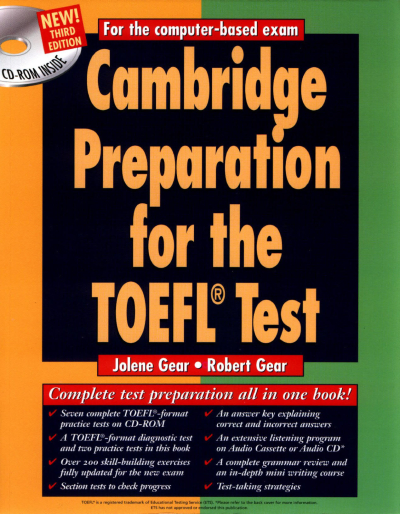 CAMBRIDGE PREPARATION FOR THE TOEFL TEST Vega Efsanesi