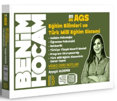 2026 AGS Eğitim Bilimleri ve Türk Milli Eğitim Sistemi Video Ders Notları AYŞEGÜL HOCA Benim Hocam Yayınları Vega Efsanesi