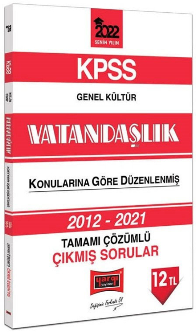 2022 KPSS Genel Kültür Vatandaşlık Tamamı Çözümlü Çıkmış Sorular 2012-2021 Vega Efsanesi