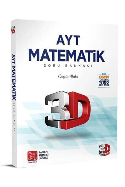 AYT 3D Matematik Tamamı Video Çözümlü Soru Bankası