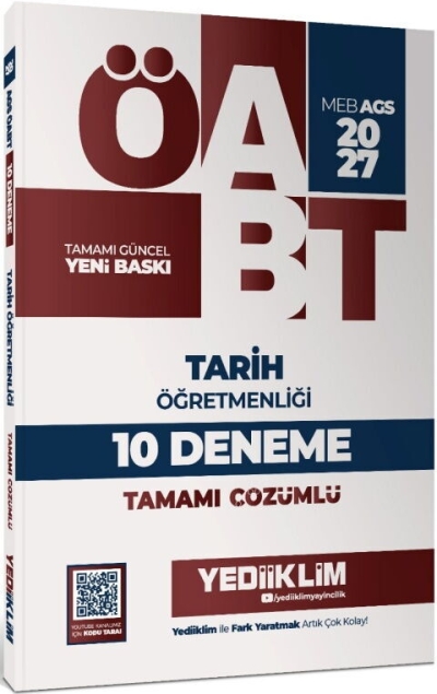 MEB AGS ÖABT Tarih Öğretmenliği Tamamı Çözümlü 10 Deneme Yediiklim Yayınları Vega Efsanesi
