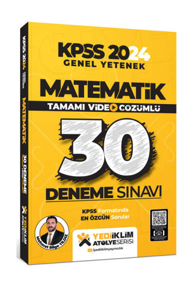 2024 KPSS Matematik Tamamı Video Çözümlü 30 Deneme Atölye Serisi
